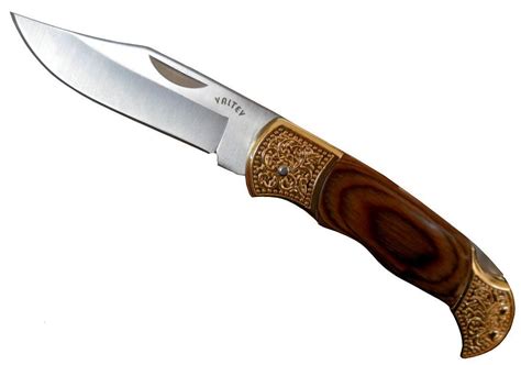 valtev folding pocket knife antique hunting style