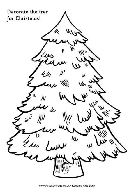 decorate  tree  christmas tree printable