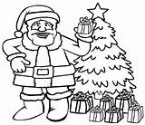 Santa Claus Christmas Tree Coloring Pages Printable Template Front Colouring Print Kids Search Library Use Popular Again Bar Case Looking sketch template