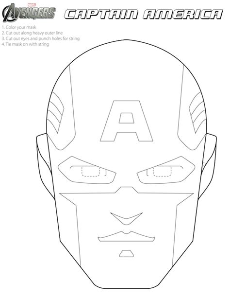 avengers  printable coloring masks   fiesta  geeks