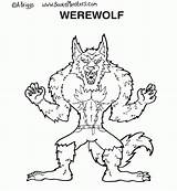 Coloring Lobo Werewolf Loup Garou Personajes Personnages Coloriages sketch template