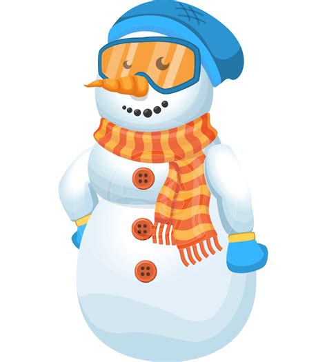 snowman cartoon vector character  illustrations graphicmama