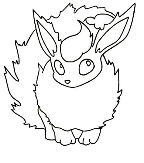 pokemon flareon coloring pages  getcoloringscom  printable