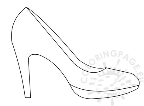 high heel coloring pages