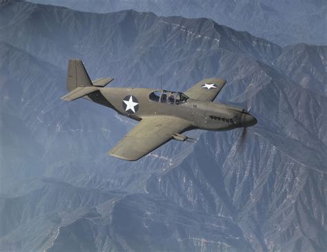 p  mustang   test flight   north american aviation plant  inglewood