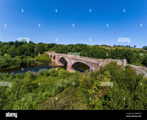 norham bridge river tweed  res stock photography  images alamy