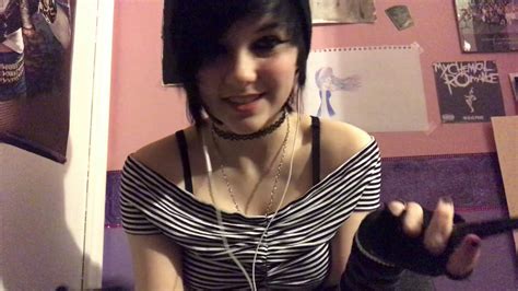 Emo Girl Does Your Makeup And Hair Asmr First Video Youtube