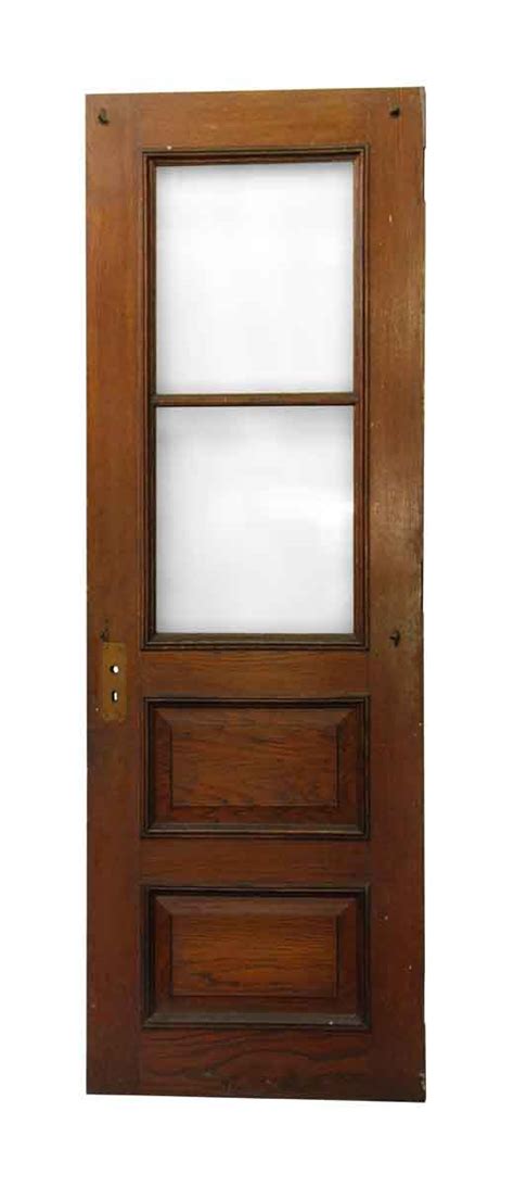 Four Panel Wood And Glass Entry Door Olde Good Things