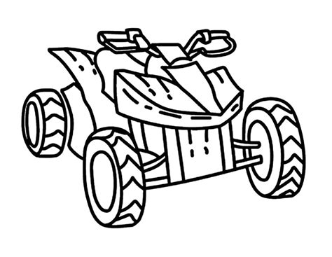 atv quad bike racing coloring page  printable coloring pages  kids