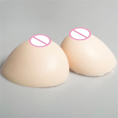 E Cup 1400g Pair White Big Realistic Silicone Breast Form Shemale Fake