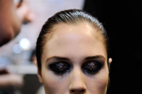 at fashion week makeup with a rebellious hue the new york times