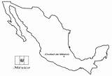 Mapa Mexico Del Sin Para Nombres Colorear Dibujos Blanco Pintar sketch template
