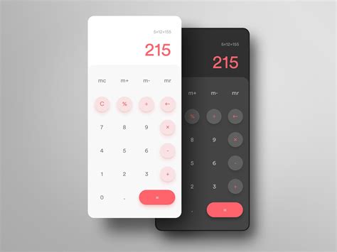 minimalist calculator calculator design ux design inspiration calculator app