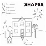 Shapes Worksheet Worksheets Printablee Symmetry Toddlers sketch template