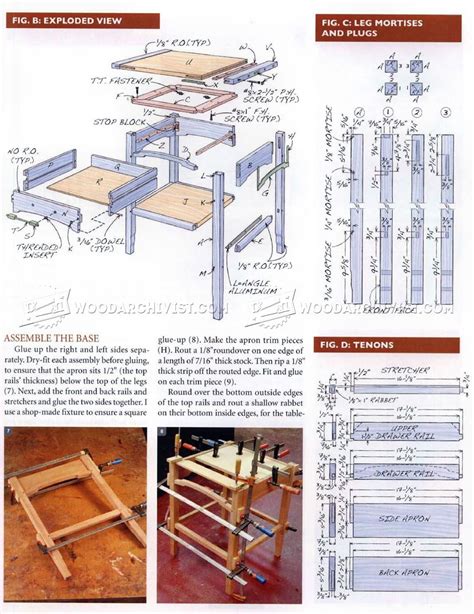 nightstand plans woodarchivist