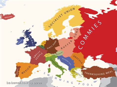 europe according to each nation funny europe map funny