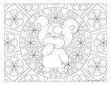 Coloring Teddiursa Pages Pokemon Getdrawings sketch template