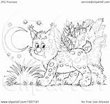 Coloring Bobcat Pages Lynx Outline Illustration Royalty Clip Coloringtop Cat Bannykh Alex Print Color Source sketch template