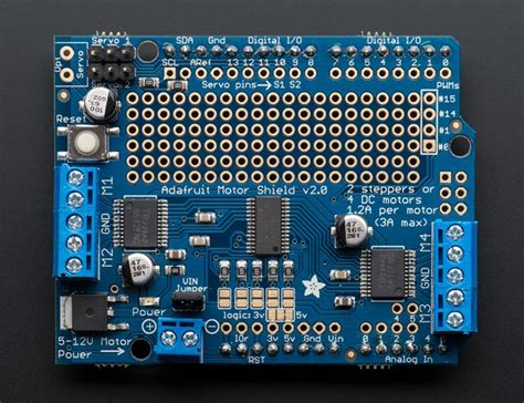 arduino enabling pins   adafruit motor shield  electrical engineering stack exchange