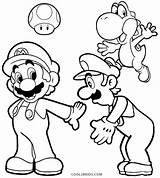 Luigi Mario Coloring Pages Yoshi Coloriage Super Print Printable Cool2bkids Kids Dessin Bros Color Sheets Gratuit Characters Halloween Minion Disney sketch template