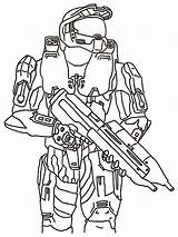 Halo Coloring Pages Chief Master Printable Painted Color Deviantart Boys 2008 sketch template
