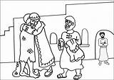 Prodigal Prodigue Fils Prodigo Pródigo Colorier Parable Ebibleteacher Cristianas Prodical Nativity Orthodox Returns Stewardship Flipcharts sketch template