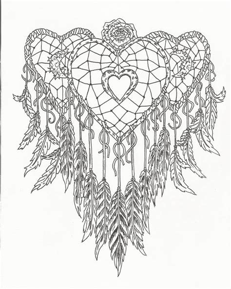 dream catcher coloring pages  adults  getcoloringscom