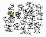Oscar Grouch Coloring Trash Clipart Sesame Getcolorings Printable Pages Street Elmo Getdrawings sketch template