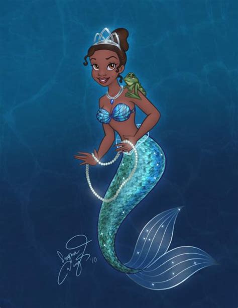 Mermaid Tiana Disney Princess Fan Art 26966253 Fanpop