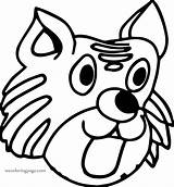 Cat Coloring Face Shock Wecoloringpage Pages sketch template