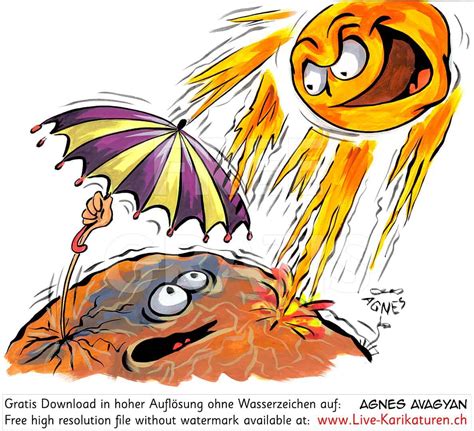 klimawandel oekologie sonne hitze wwwlive karikaturench