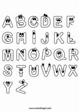 Lettere Alfabeto sketch template