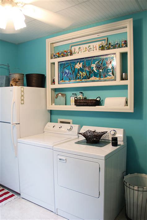 hometalk happy aqua blue laundry room makeover