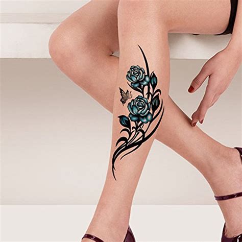tafly waterproof temporary tattoo sticker flower vine design fake