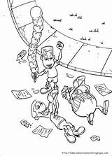 Neutron Jimmy Coloring Pages Para Colorear Printable sketch template