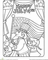 Coloring July Parade Fourth Pages 4th Printable Colouring Color Summer Getdrawings Patriotism Drawing Education Adults sketch template