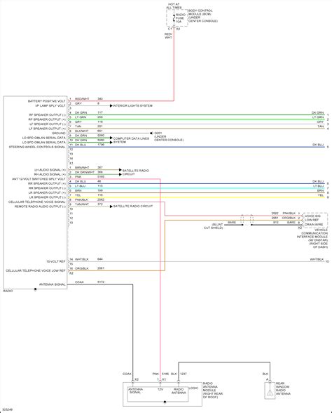radio wiring diagram  color chart    malibu    factory stero