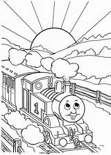 Thomas Tank Coloring Pages Engine Print Colouring Train Printable Sheets Color Kids sketch template