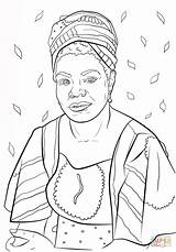 Angelou Lava Supercoloring Getcolorings Afro Printables Huffpost Africanas Getdrawings Huffpostbrasil Onlinecoloringpages sketch template