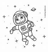 Astronaut Coloring Space Drawing Pages Kids Simple Line Outer Printable Stuff Getdrawings Spaceman Color Popular Result Visit Spaceship Comments Coloringhome sketch template
