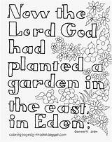 Coloring Eden Garden Bible Pages Verse Kids Genesis Colouring Adron Mr Sheets Printable Clipart Kid Color Coloringpagesbymradron Scripture God Library sketch template