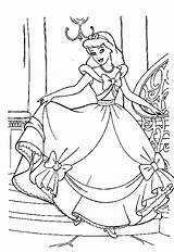 Assepoester Kleurplaten Disneykleurplaten Cinderella sketch template