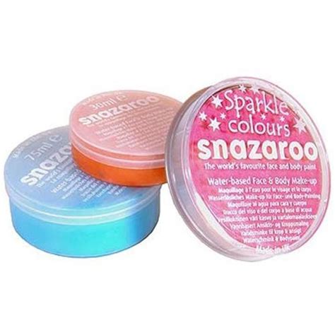 snazaroo face paint sparkle colours ml pots