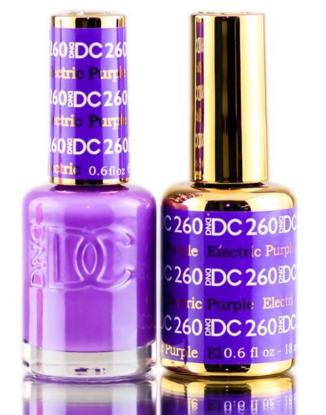 dnd dc purples gel polish duo gel lacquer  oz matching nail