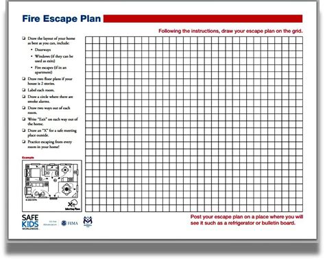 fire escape plan template template business