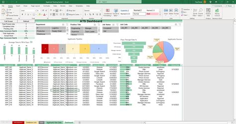 applicant tracker system ats excel google sheets template