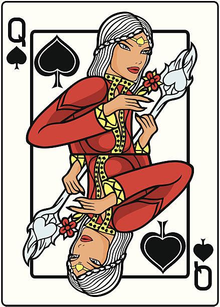 queen of spades illustrations royalty free vector graphics and clip art