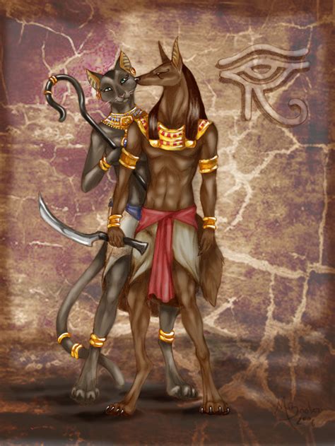 Bastet And Anubis By M Lupus On Deviantart