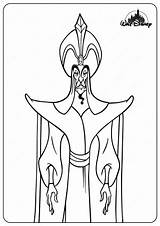 Jafar Sorcerer Aladdin Villains Coloringoo Genie Coloringonly Coloringgames Villans Hades sketch template