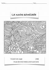 Estrellada Pintores Gogh Fichas Niños Plastica Colorea Picasa Guia Ayuda Mejores Idibujos Pinturas Laminas Paracolorear Relacionados Artistas Famoso Picasaweb sketch template